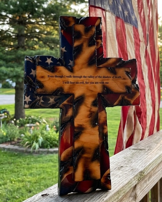 USA Flag Cross