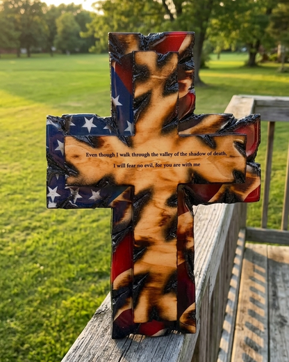 USA Flag Cross